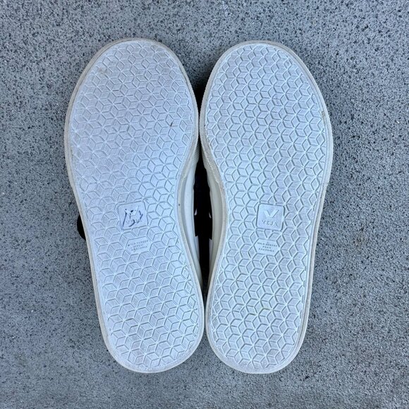 VEJA Campo Sneakers Womens 8 US EUR 39 Black & White Leather Lace-Up Shoes - Picture 8 of 9